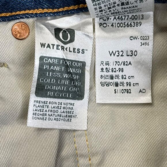 LEVI'S 501 Premium Distressed Studded Slim Fit Button Fly Jeans Mens 32x30 NEW - Picture 5 of 16